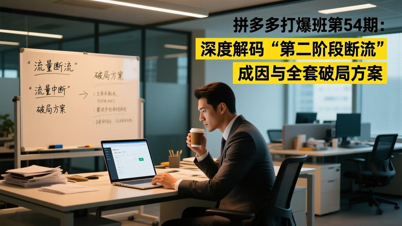 拼多多打爆班第54期：深度解码“第二阶段断流”成因与全套破局方案-小目标云网创