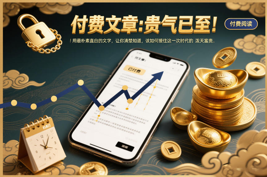 付费文章：贵气已至！用最朴素直白的文字，让你清楚知道，该如何接住这一次时代的泼天富贵-小目标云网创