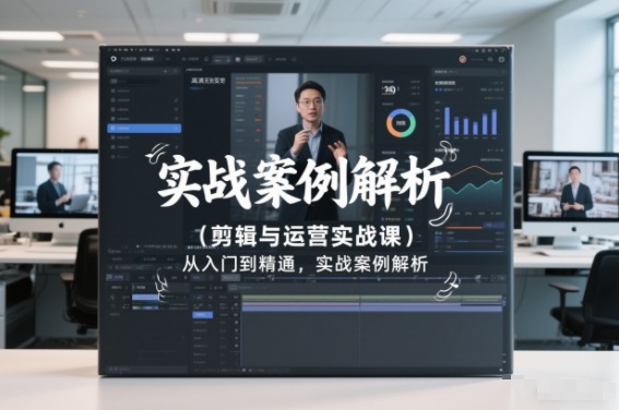 剪辑与运营实战课，从入门到精通，实战案例解析(更新2026)-小目标云网创