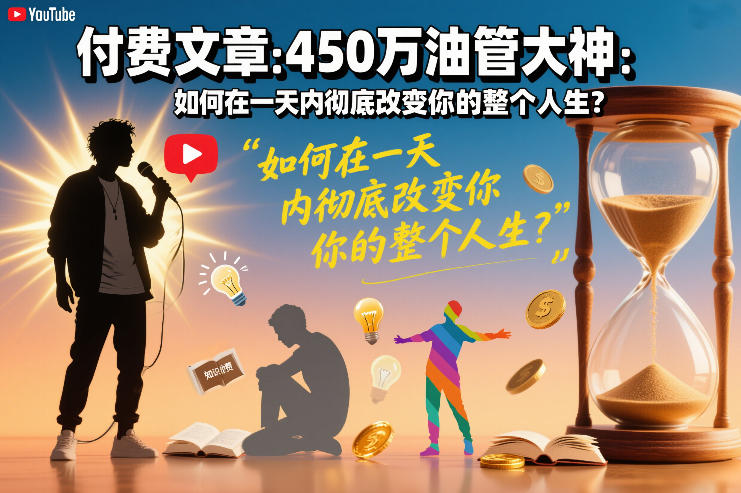 付费文章：450万油管大神：如何在一天内彻底改变你的整个人生？-小目标云网创