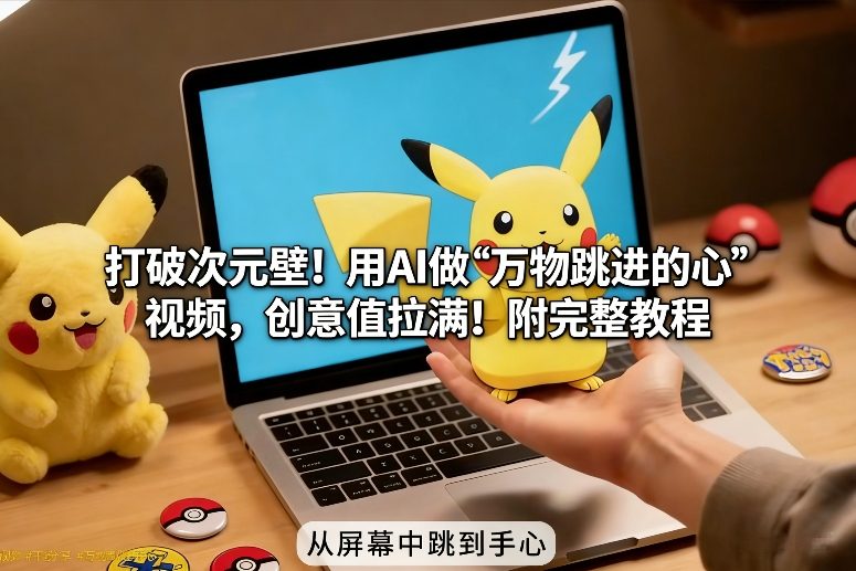 打破次元壁！用AI做【万物跳进手心】视频，创意值拉满！附完整教程-小目标云网创