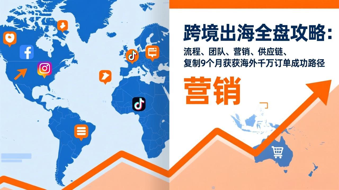 跨境出海全盘攻略：流程，团队，营销，供应链，复制9个月斩获海外千万订单成功路径-小目标云网创